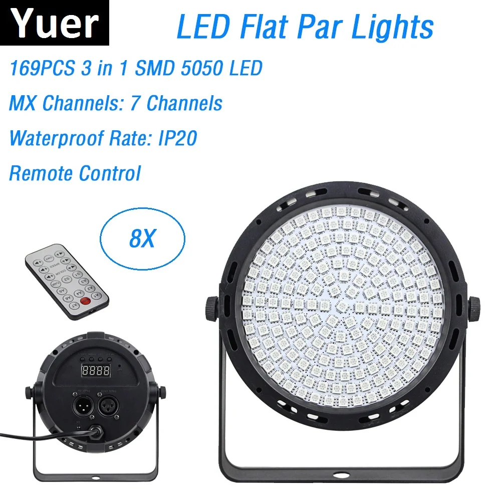 8 шт./лот Быстрая доставка 169 шт. SMD 5050 светодиоды смешение цветов RGB DJ мыть для