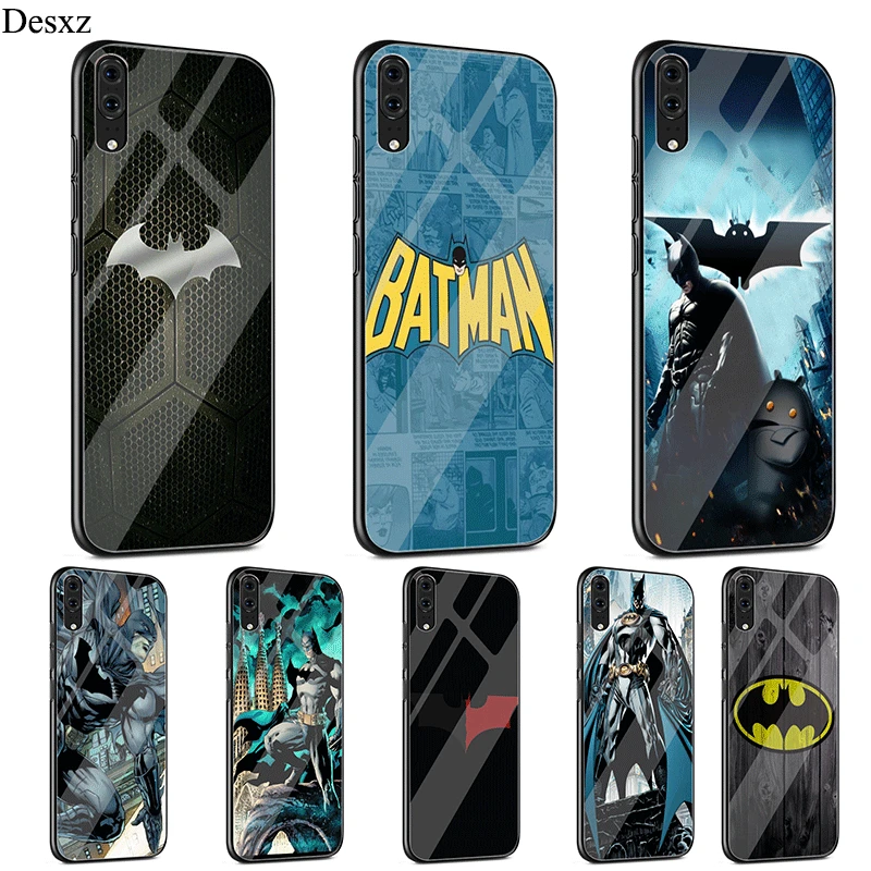 Чехол для мобильного телефона Desxz стеклянный крутой чехол Marvel Batman Huawei P Smart Mate 20 P10
