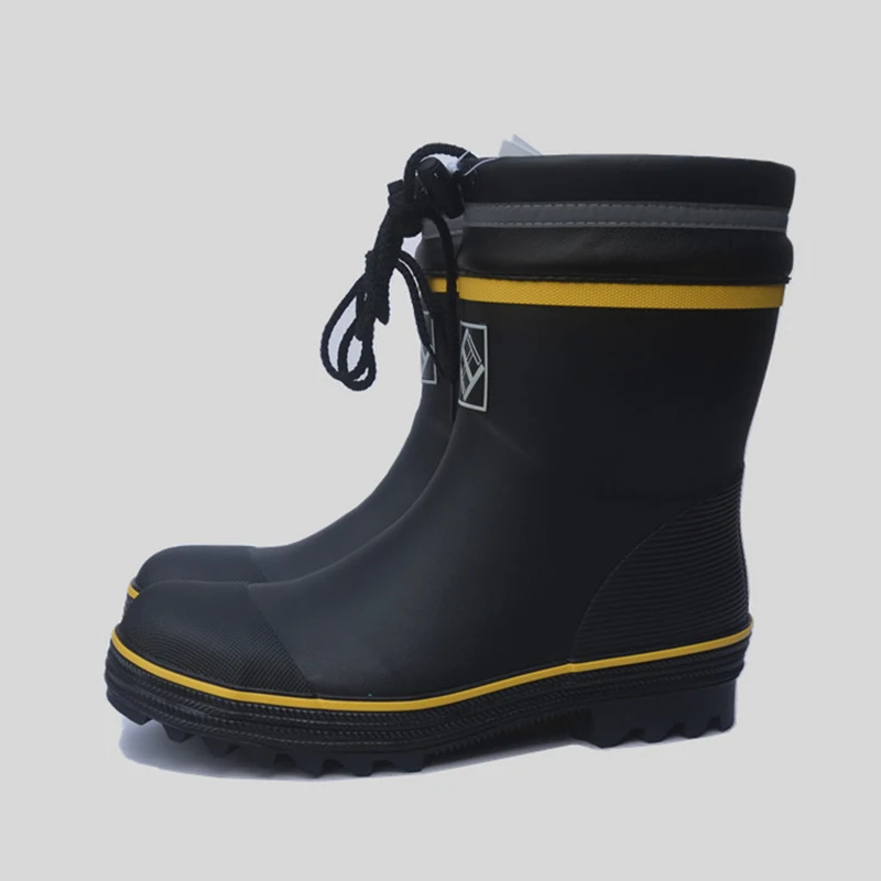 2019 г. Новые защитные резиновые сапоги мужские непромокаемые со стальным носком