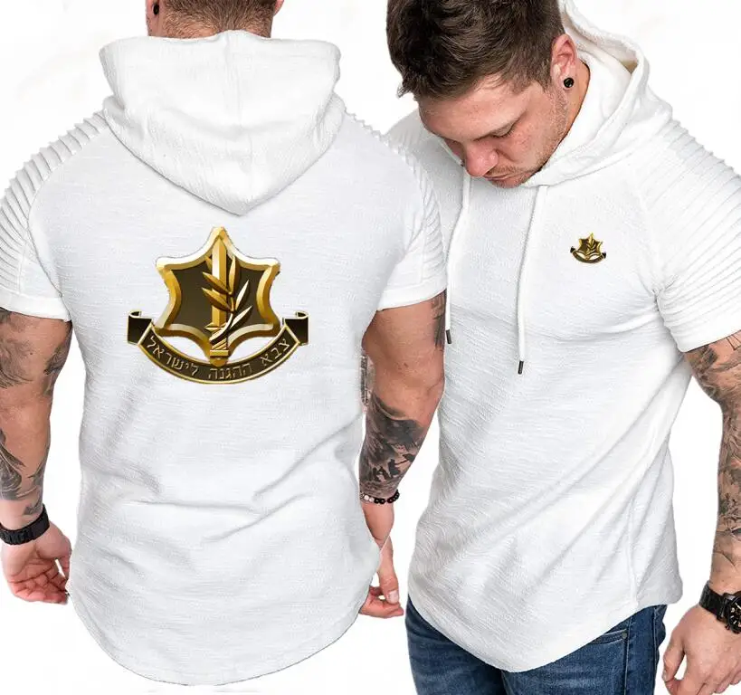 IDF Армии обороны Израиля печати толстовки худи с коротким рукавом спортивный