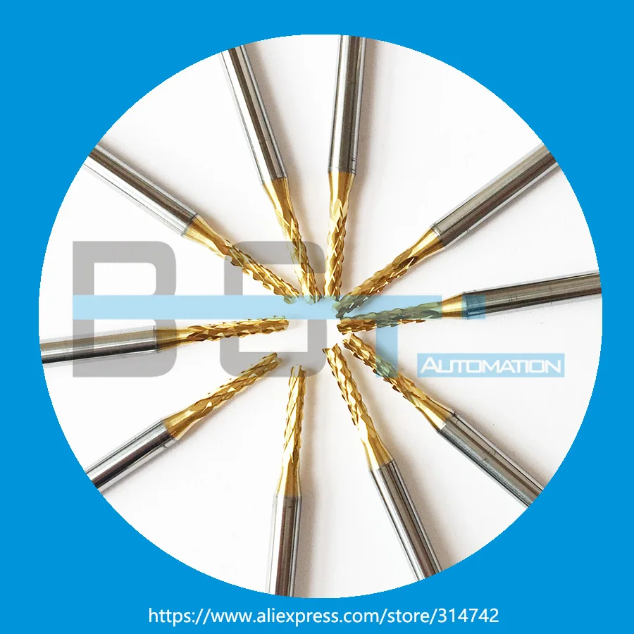 Титан пальто карбида 2 0 мм Концевая фреза гравировальные биты Фреза PCB фрезы |