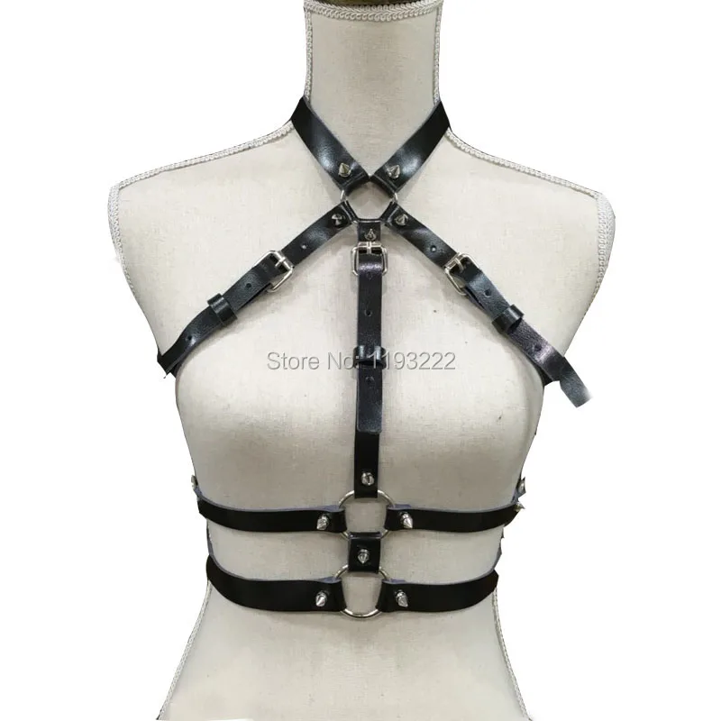 Панк готический косплей 100% ручная работа кожаный женский жгут шипы чокер Холтер