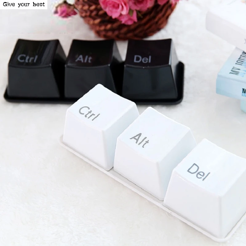 3 шт./компл. креативная простая чашка-клавиатура Ctrl ALT DEL Тип чайная кофейная