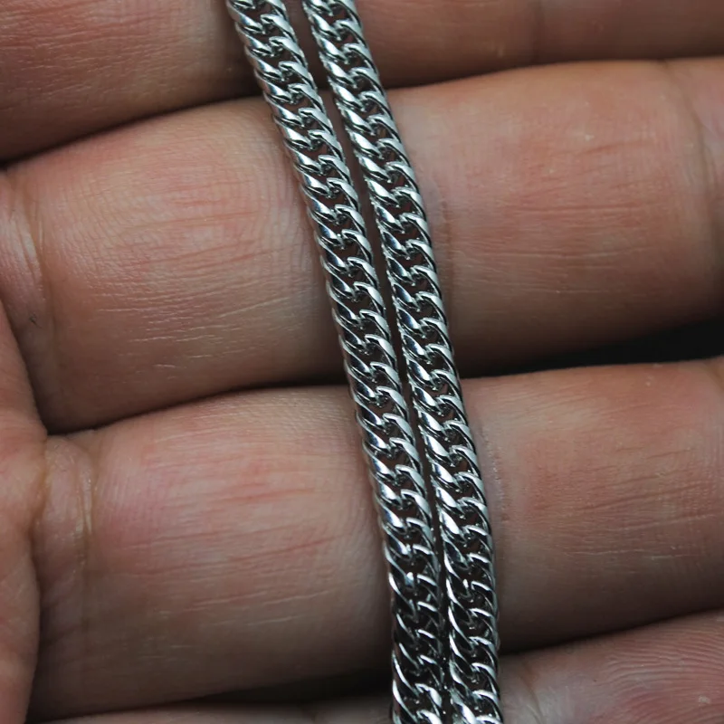Hot Stainless Steel 3mm/4mm Men's Accessory Rope Link Curb Chain | Украшения и аксессуары