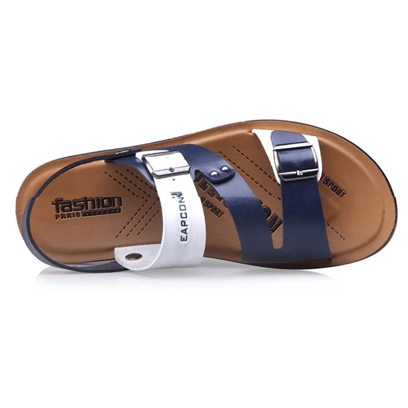 Мужские шлепанцы кожаные сандалии на лето 2019|Сандалии| |