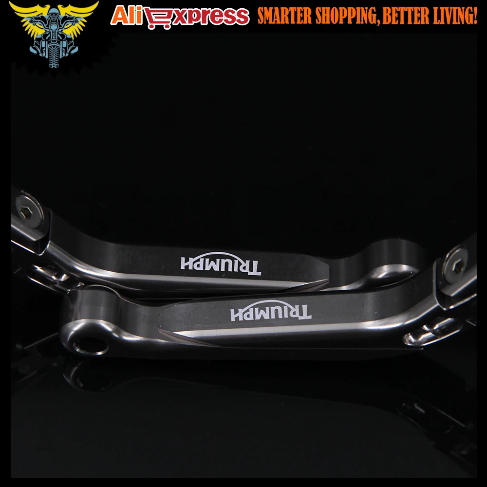 

Gold+Titanium CNC Adjustable Folding Extendable Motorcycle Brake Clutch Levers For Triumph SPRINT GT 2011 2012 2013 2014 2015