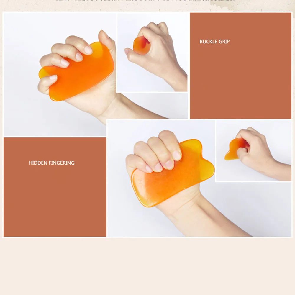 Женский модный китайский массажер для лица Gua Sha медицинский натуральный нефрит