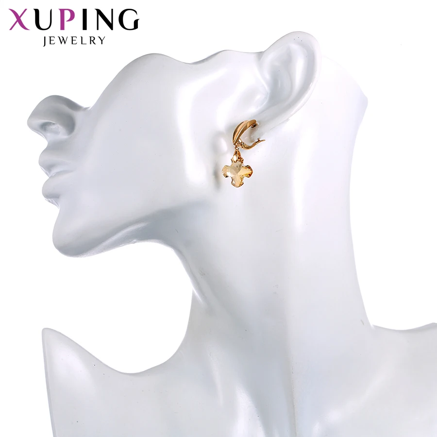 Xuping амулеты стильные серьги трендовые кристаллы от Swarovski цвет покрытием Шарм для женщин свадебный подарок M62-20179