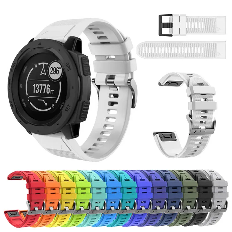 Новый Сменный быстросъемный спортивный мягкий силиконовый браслет 22 мм для Garmin