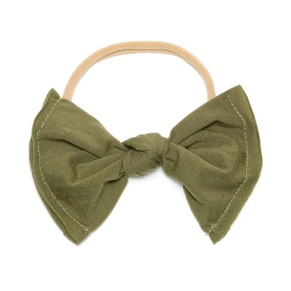 Baby Bow Headband Knotted Bows Newborn Hair Bands Infants Headwear accessories for Girls 27 Colors JFNY130 | Детская одежда и