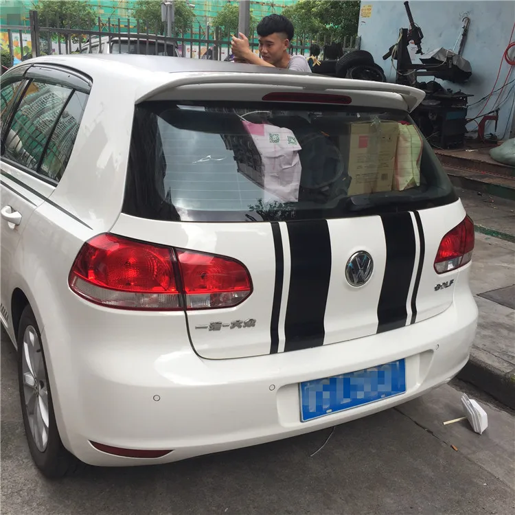 Для Volkswagen GOLF 6 спойлер 2011-2013 mk6 Высокое качество ABS Материал заднего крыла первоклассника Цвет задний спойлер