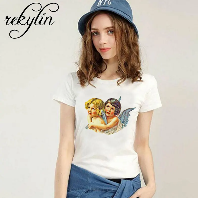 Новые футболки микеланжело систин женские Harajuku Ulzzang Tumblr Kawaii Femme Футболка
