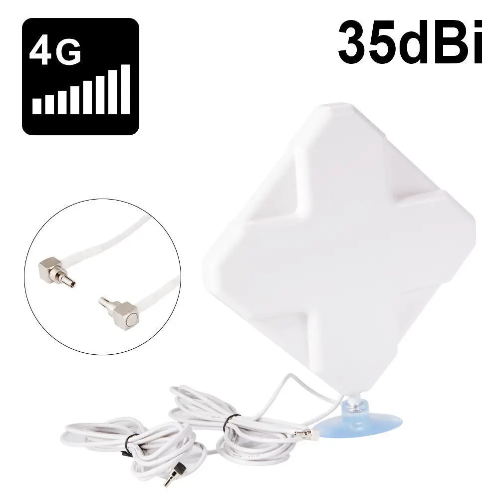 4G LTE двойной MIMO 35dBi Антенны Booster Антенна CRC9 штекер кабеля для huawei BI729|3G/4G роутеры| |