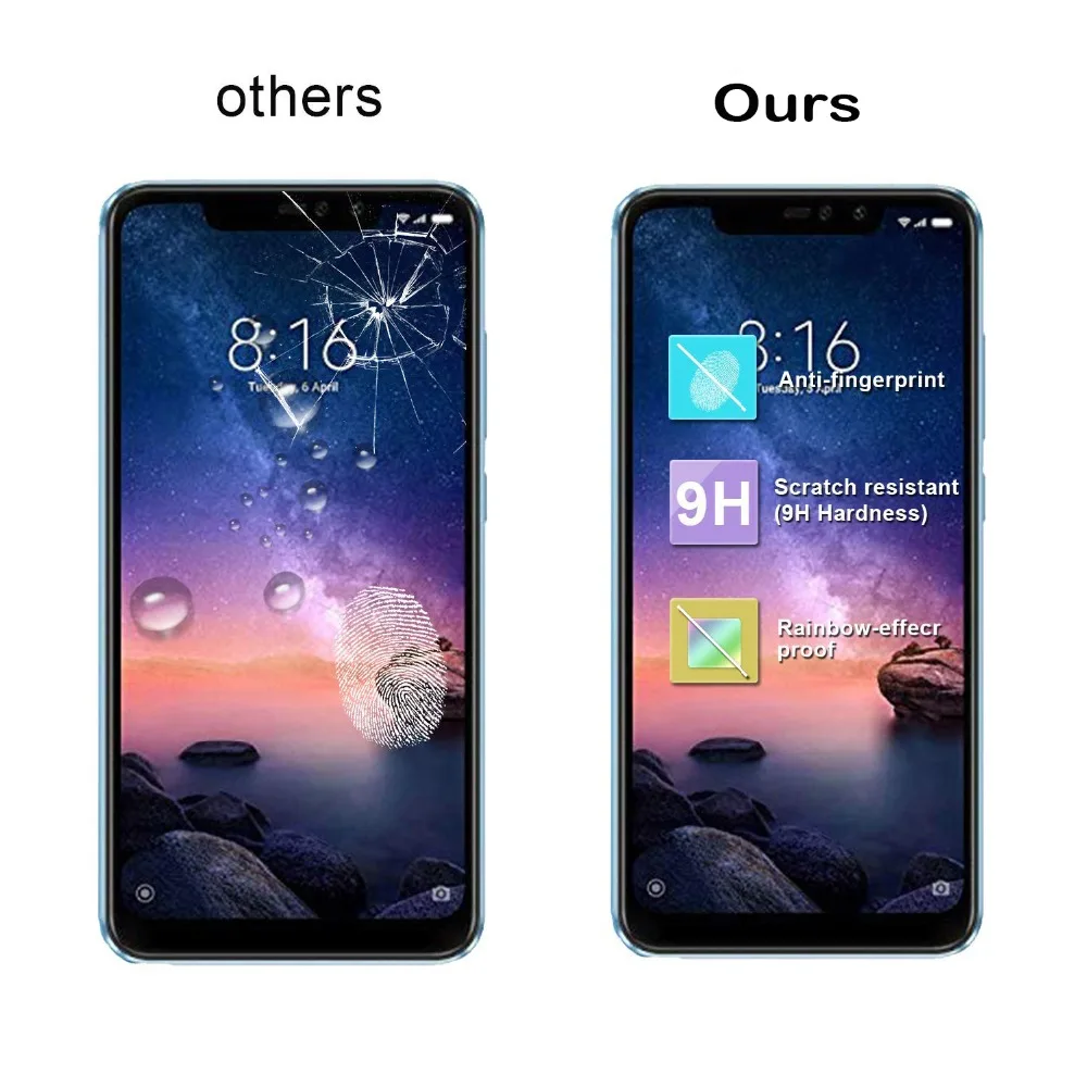 Защитное стекло для Xiaomi Redmi Note 6 Pro, закаленное стекло для Xiomi Xiaomi Redmi Note 6 7 8 Pro GO Global, полное покрытие