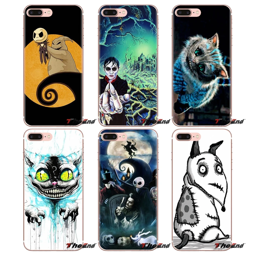 Прозрачный мягкий чехол Tim Burton для huawei G7 G8 P7 P8 P9 P10 P20 P30 Lite Mini Pro P Smart Plus 2017 2018 2019 |