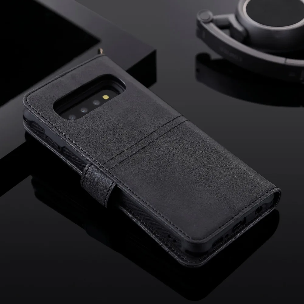 Флип-чехол для samsung Galaxy S10, роскошный Съемный кожаный чехол-кошелек, чехол для телефона с магнитной застежкой для samsung S10 Plus S10 E