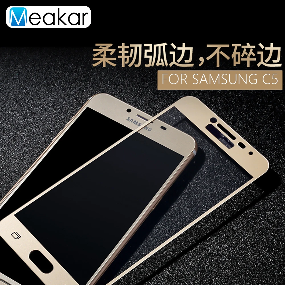 9H 2.5D полное покрытие 5 2 для Samsung Galaxy C5 Закаленное стекло пленка защиты экрана