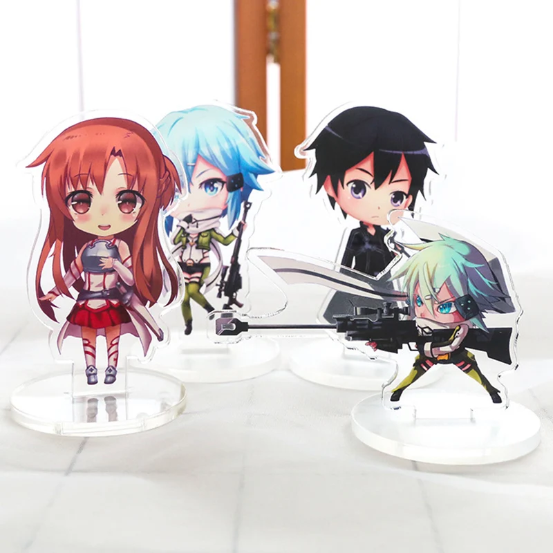 5 шт./компл. аниме меч искусство онлайн брелок Модель Дата живой Hatsune Miku акриловое