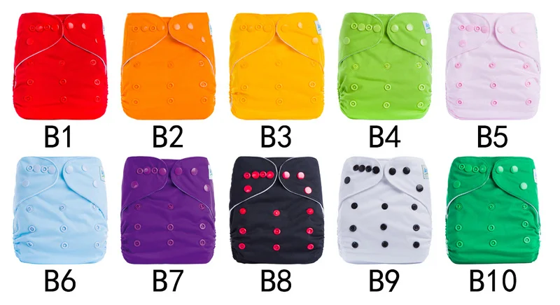 Моющиеся детские подгузники регулируемые тканевые водонепроницаемые дышащие