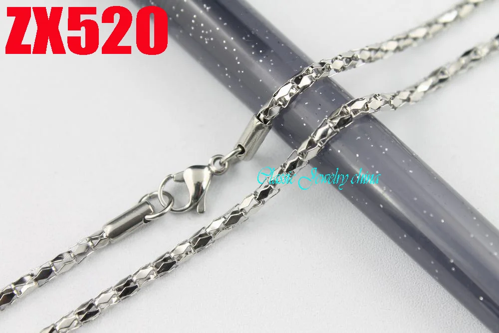

2.5mm Lantern chain stainless steel necklace fashion Sweater chain punk jewelry 20pcs ZX520