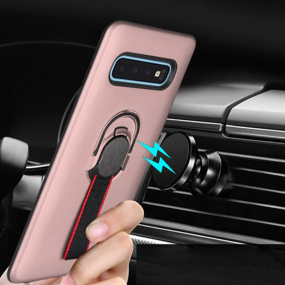 L FADNUT многофункциональный чехол для Samsung Galaxy S10 S10E 5G S9 S8 Plus S7 edge Hybrid PC + Силиконовый
