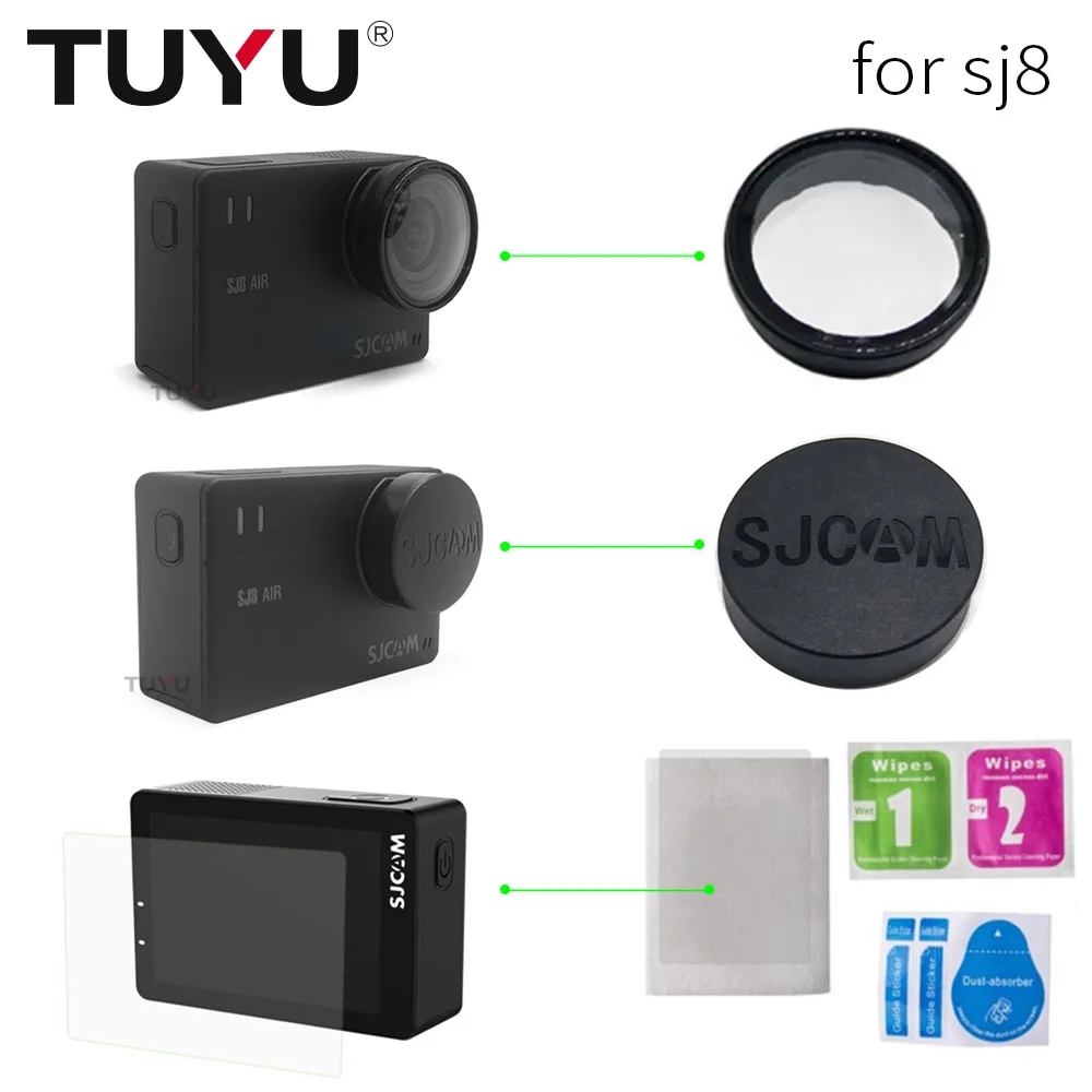 

Защитная пленка для объектива SJCAM SJ8 Pro/Plus/Air Action