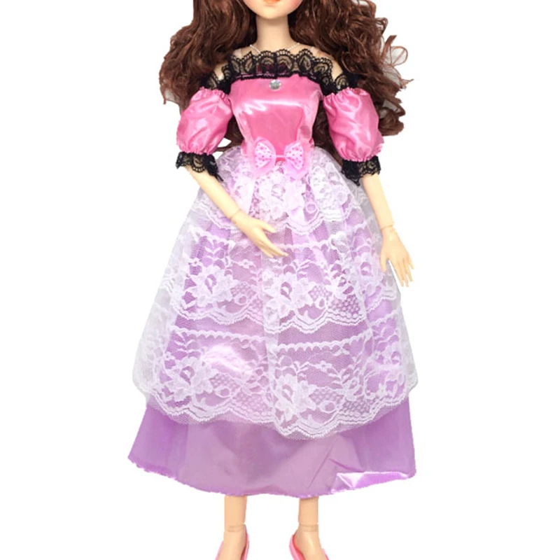 Платье для вечеринки кружевное ручной работы 60 см|Куклы| |