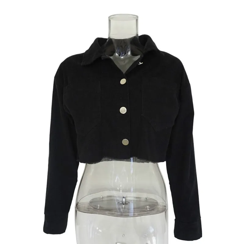 Новинка Рок женский отложной воротник с длинным рукавом Ретро джинсовое