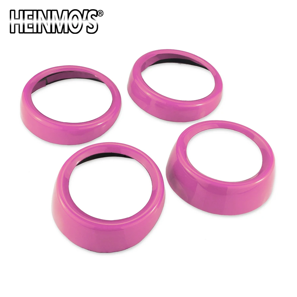 4PCS DoorHandle Pink Для MINI Clubman F54 автомобильный Стайлинг для MINI Cooper F54 аксессуары декоративный стикер для интерьера наклейки для MINI F54 - Название цвета: 4PCS DoorHandle Pink
