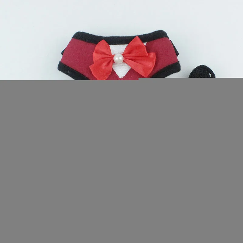 2019 New Pet Dog Harness Leash Set Clothes Vest for Small Medium Dogs Bow Tie Dress Plaid Puppy Chest Strap Products | Дом и сад