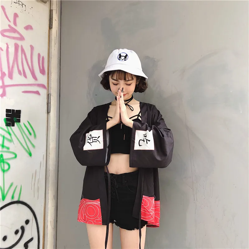 Женское кимоно кардиган Haori свободное в японском стиле на лето 2019|Одежда Азии и