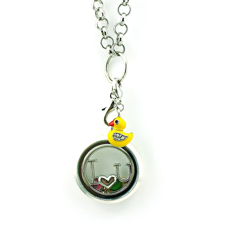 JINGLANG DIY новый дизайн Модный горный хрусталь желтое масло падение Подвеска утка