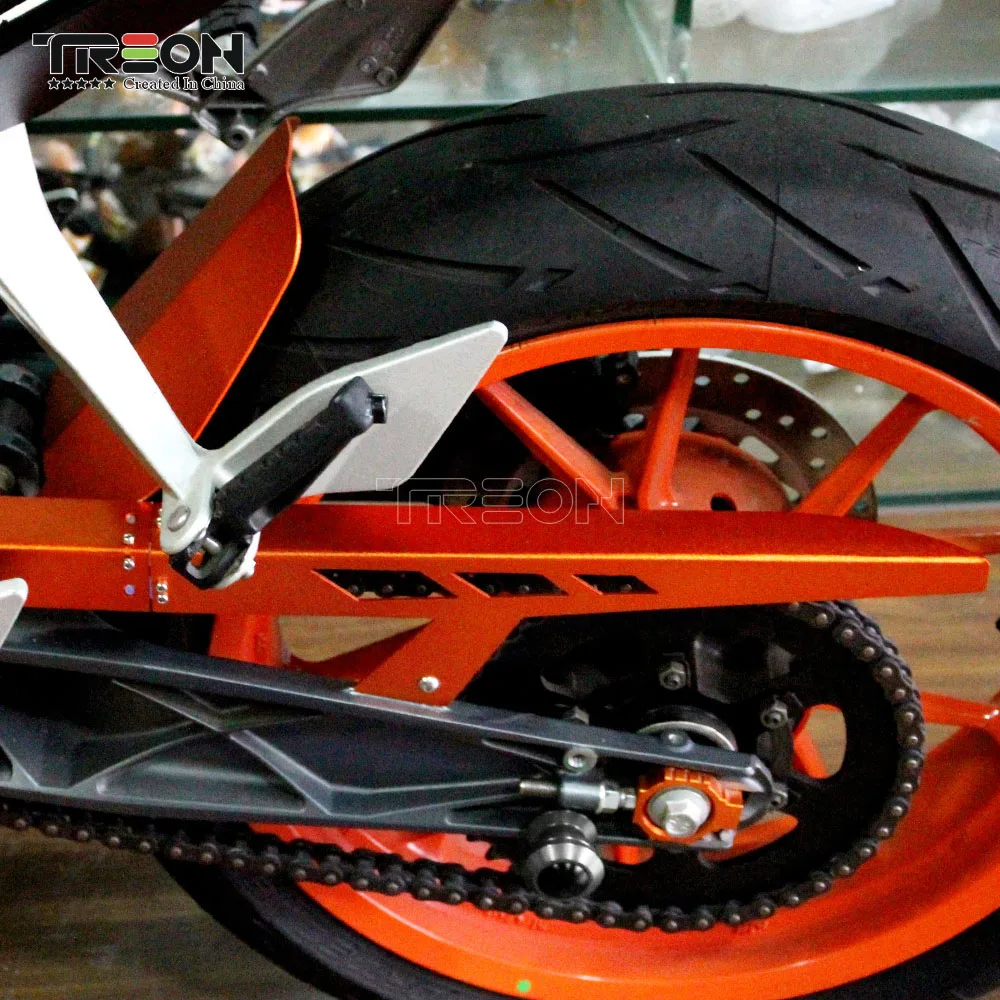 Оранжевая цепочка для KTM DUKE390 2013 2018 защита от падения аксессуары мотоциклов DUKE 250