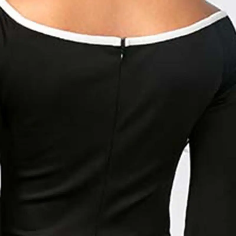 Офисное элегантное облегающее платье для женщин с расклешенными рукавами