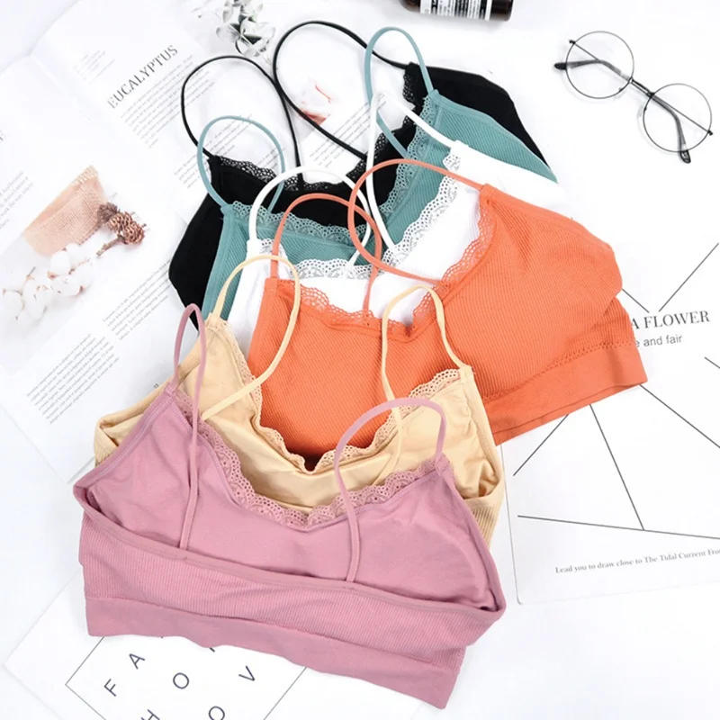 Женские укороченные топы Camisole Camis однотонное нижнее белье женские хлопковый