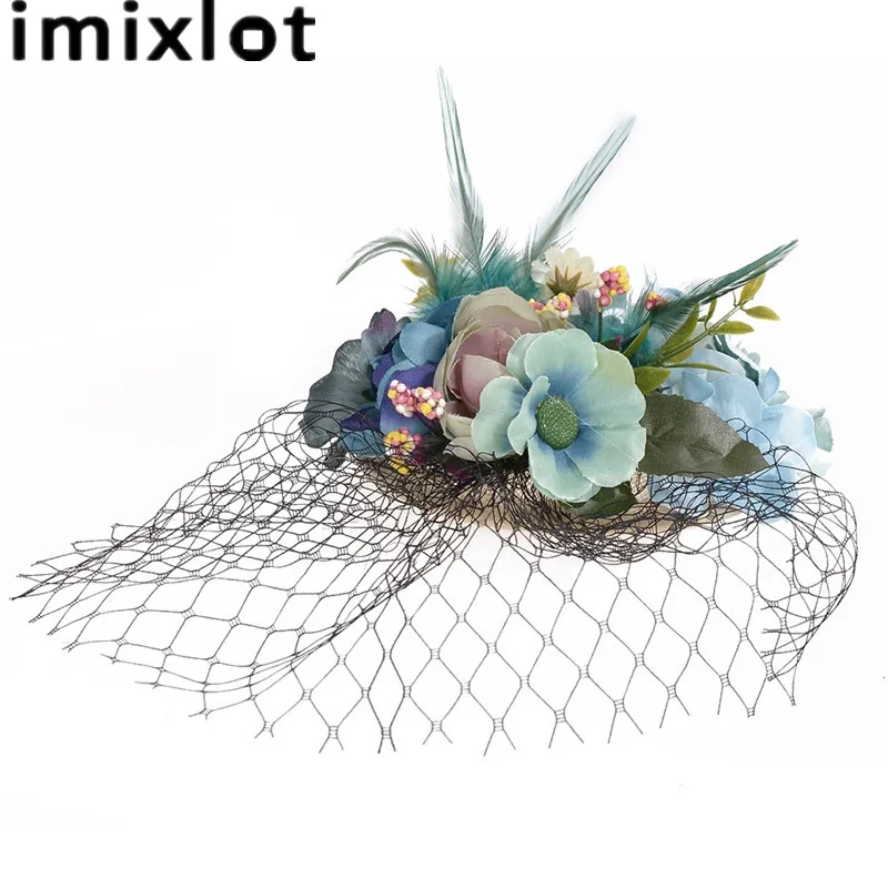 Свадебные аксессуары для волос заколки с тканевыми цветами свадебные зажимы