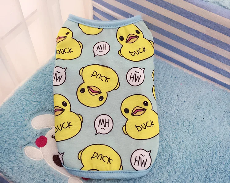 Большой желтый жилет для собак на утином пуху Одежда летние футболки щенков