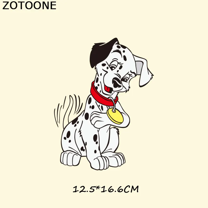 ZOTOONE нашивки с изображением собаки из мультфильма, наклейка с утюгом на одежду, нашивка, Аппликации, сделай сам, футболка, платье, термопереводная бумага C