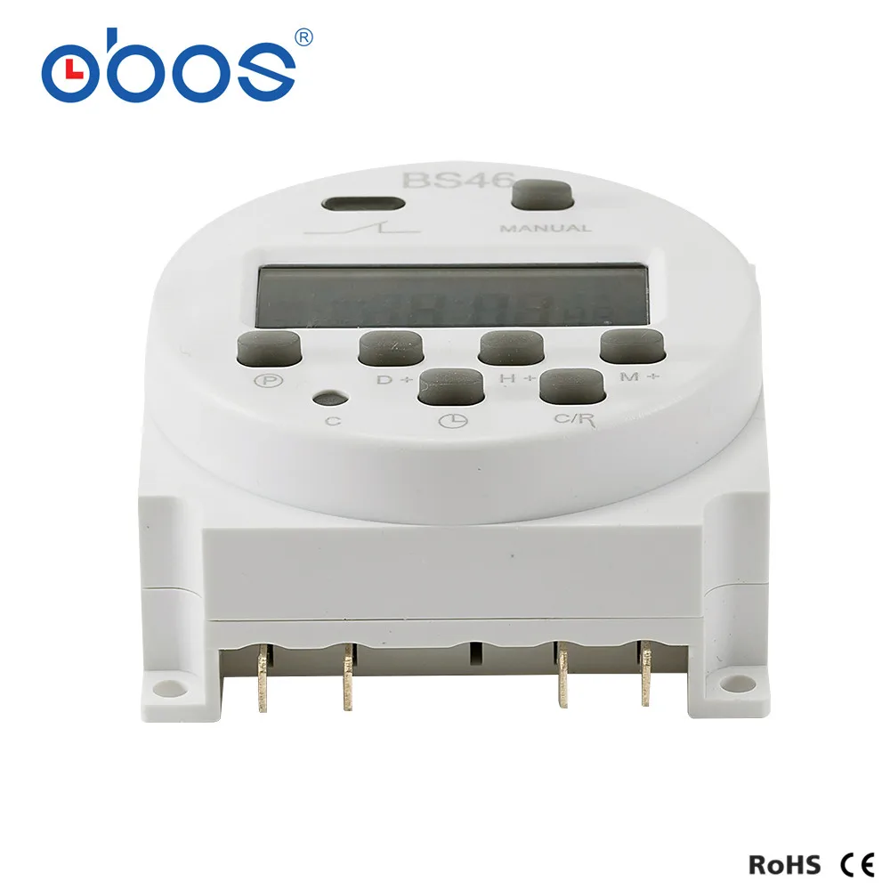 OBOS CN101A AC 220 В 230 в 240 В цифровой ЖК-дисплей таймер питания программируемый реле времени 16A таймеры CN101 таймер DC12V DC24V
