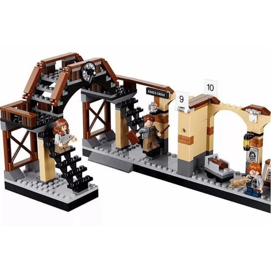 832 шт. модель поезда Hogwarts Express строительные блоки совместимые с Legoings 75955 игрушки