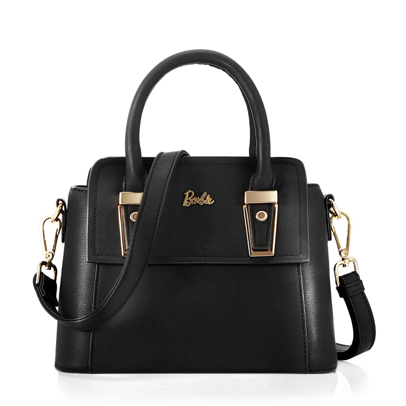 Барби 2017 Женская сумка косая полоска черная искусственная твердая кожа