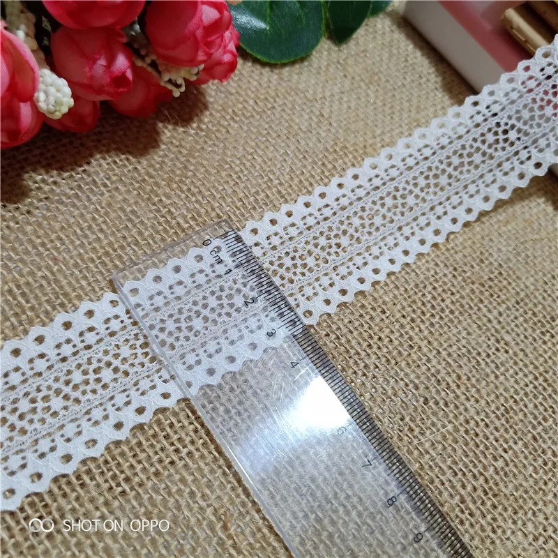 Высококачественная Белая эластичная кружевная лента S1627 3 5-5 5 см нижнее белье