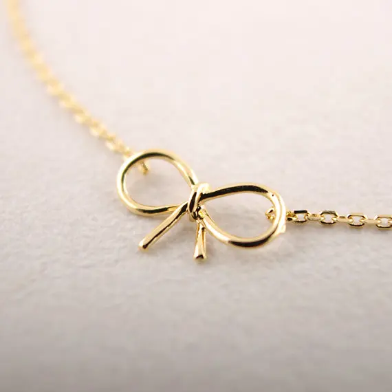 Shuangshuo Dainty Bow Bracelets for Women Brass Bracelet pulseras erkek bileklik Stainless Steel Knot Charm SL001 | Украшения и