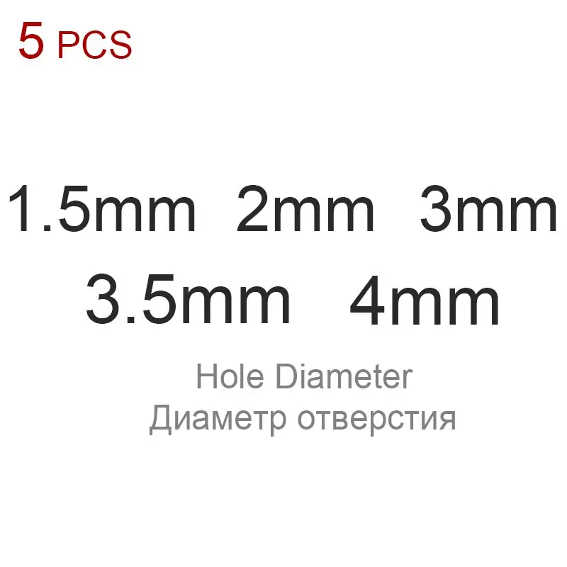 1.5-4mm 5pcs 1 мм-40 мм размер Кожа ремесло перфоратор, Толстая сталь ремесло бумажная лента одежда из полотна круглый Пробивной DIY кожевенное ремесло перфоратор - Цвет: 1.5-4mm 5pcs