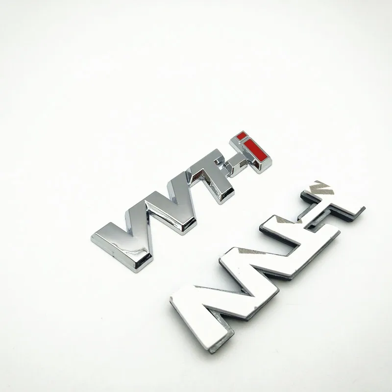 FDIK 3D Metal VVT-i VVTi Logo Chrome Silver Strip Car Fender Sticker Side Emblem Badge for TOYOTA REIZ avensis auris rav4 | Автомобили и