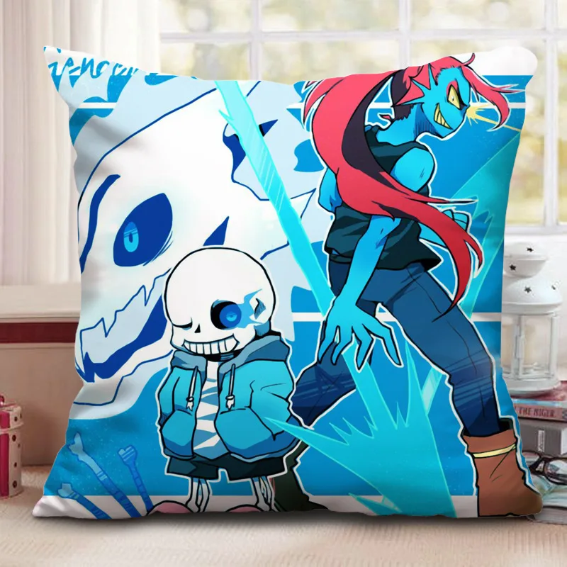 Игра Undertale Косплей Prop Sans Подушка модная квадратная подушка автомобильный диван поясная подушка Двусторонняя граф Подушка Рождественский подарок