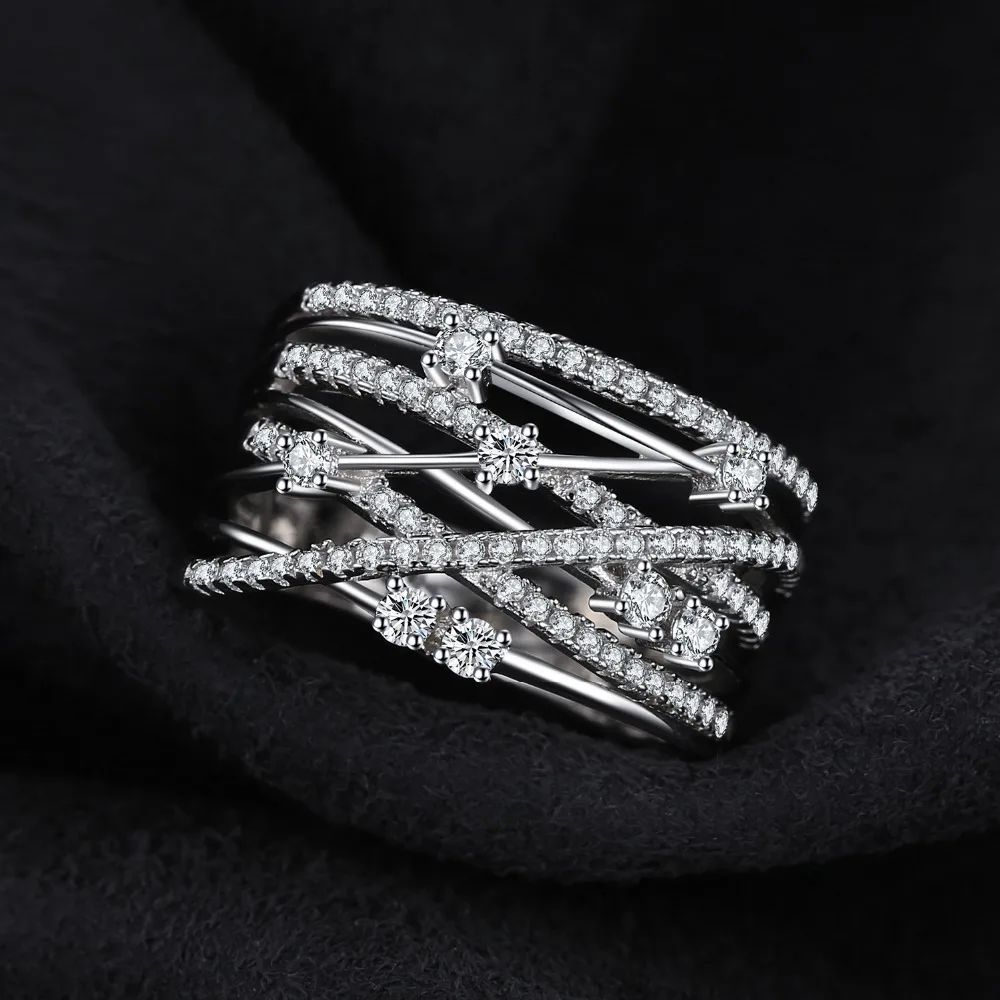 JewelryPalace роскошный круглый широкая полоса коктейльное кольцо для Для женщин
