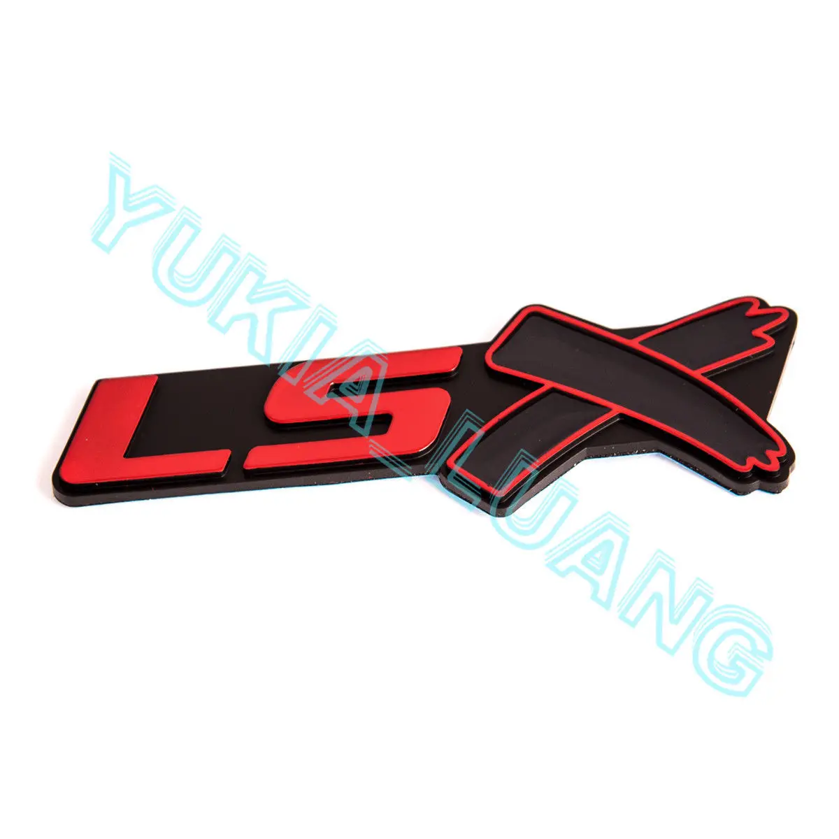 

LSX Car ABS Side Emblem Body Badge Rear Sticker Red Black for Chevy