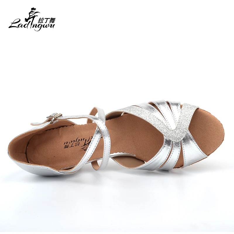 Ladingwu/Новинка золотистые/Серебристые туфли из искусственной кожи тканевые для