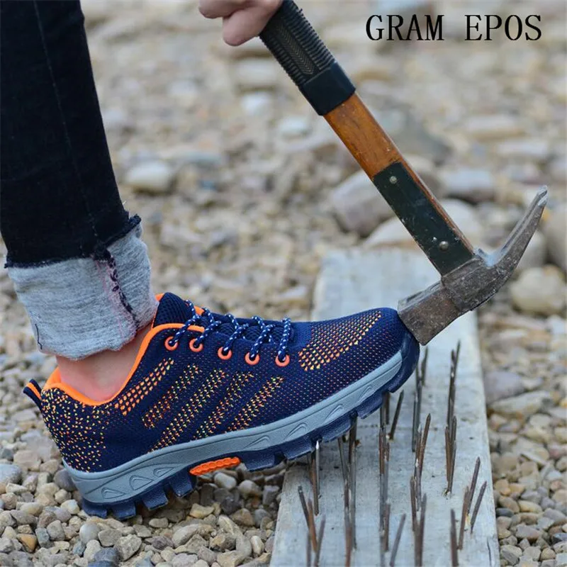 

GRAM EPOS Air Mesh Boots Work Safety Shoes Steel Toe Cap For Anti-Smashing Puncture Proof Durable Breathable Protective Footwea